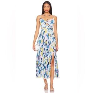 Aquata Dress in Aqua Blue Multi
ASTR the Label/ Revolve Size Medium